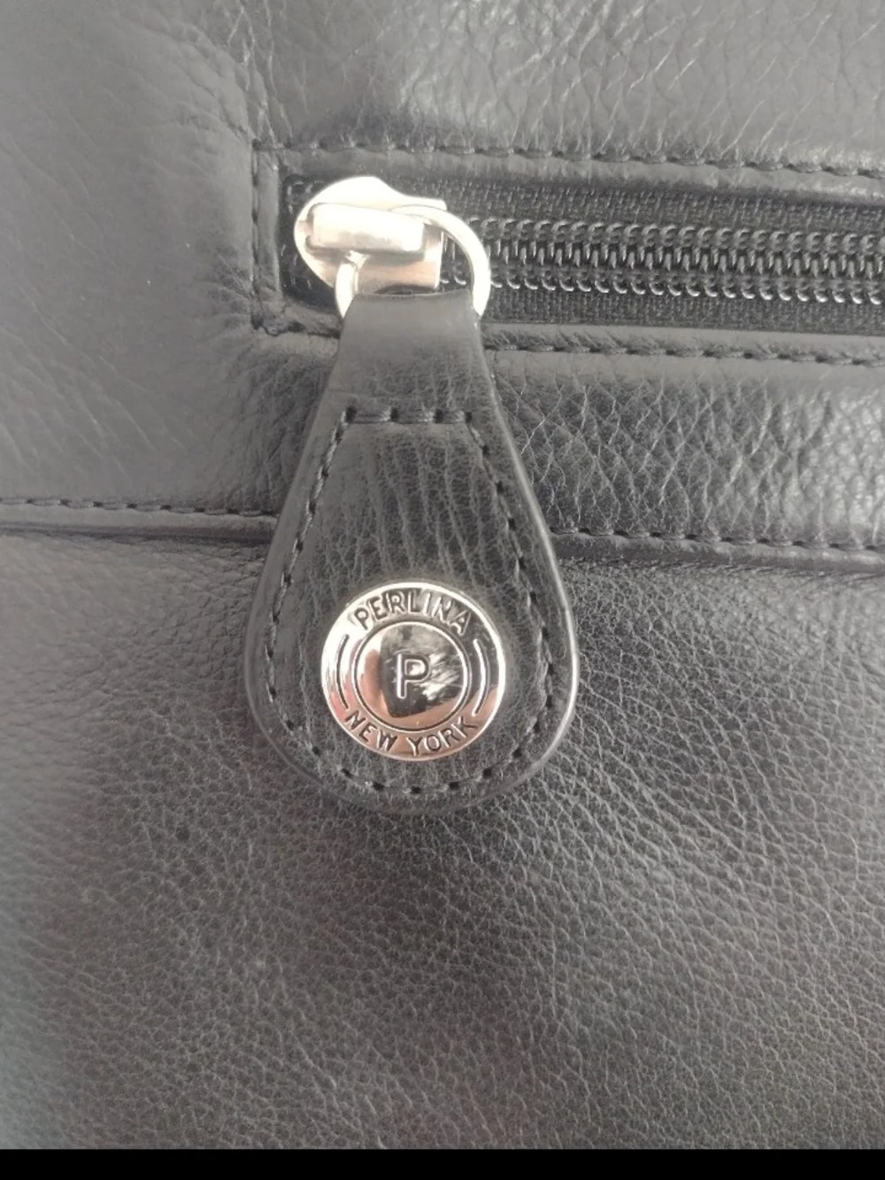 Classic Black Leather Messenger Bag for Men
